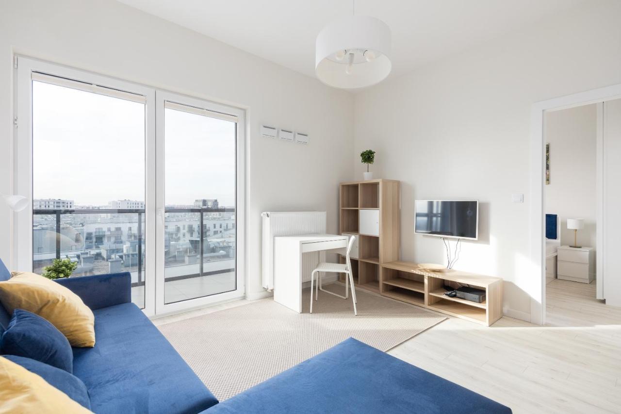 Wola Chic Blue Apartment Varsovia Exterior foto
